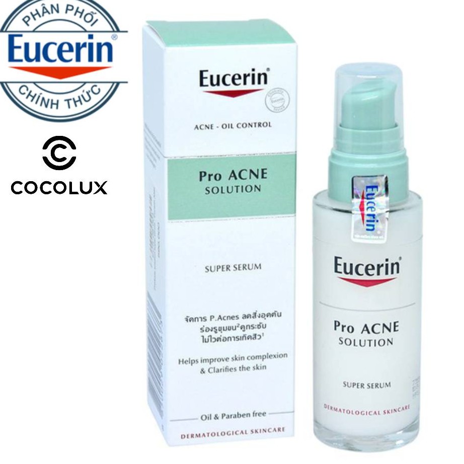 [Công Ty, Tem Phụ] Tinh Chất Giảm Mụn Trứng Cá, Mờ Sẹo EUCERIN 30Ml-[COCOLUX]