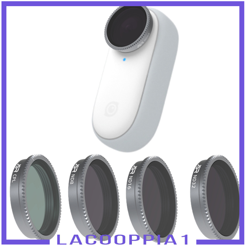 [LACOOPPIA1]4 Pieces Lens Filters ND8 ND16 ND32 ND64 Replaces for Insta360 GO 2 Premium