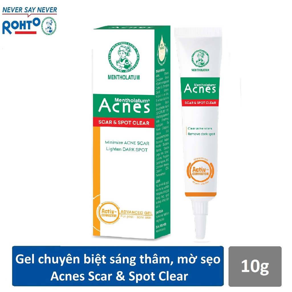 Gel chuyên biệt sáng thâm mờ sẹo Acnes Scar and Spot Clear 10g