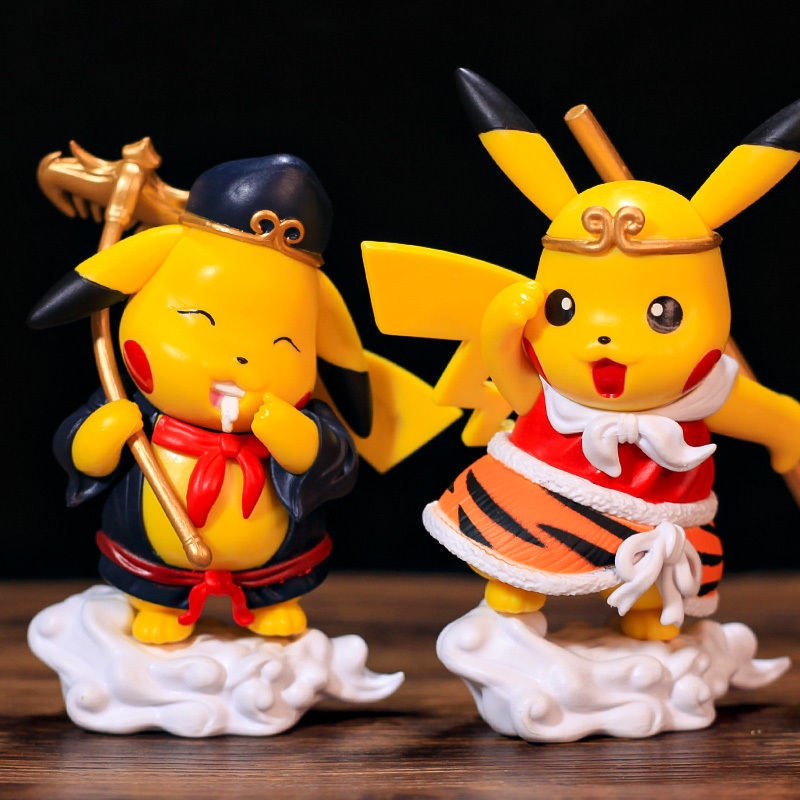 Mô hình Pikachu cosplay Tây Du Ký siêu ngầu trang trí tặng quà để bàn