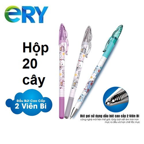 [Ship hỏa tốc] Bút Gel ngòi CAO CẤP 2 VIÊN BI 0.5mm 𝑻𝒉𝒊𝒆̂𝒏 𝑳𝒐𝒏𝒈 Điểm 10 TP-GEL03 - ByLy Store