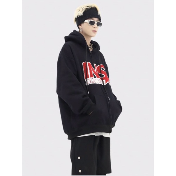 Hoodie zip khoá 2 chiều