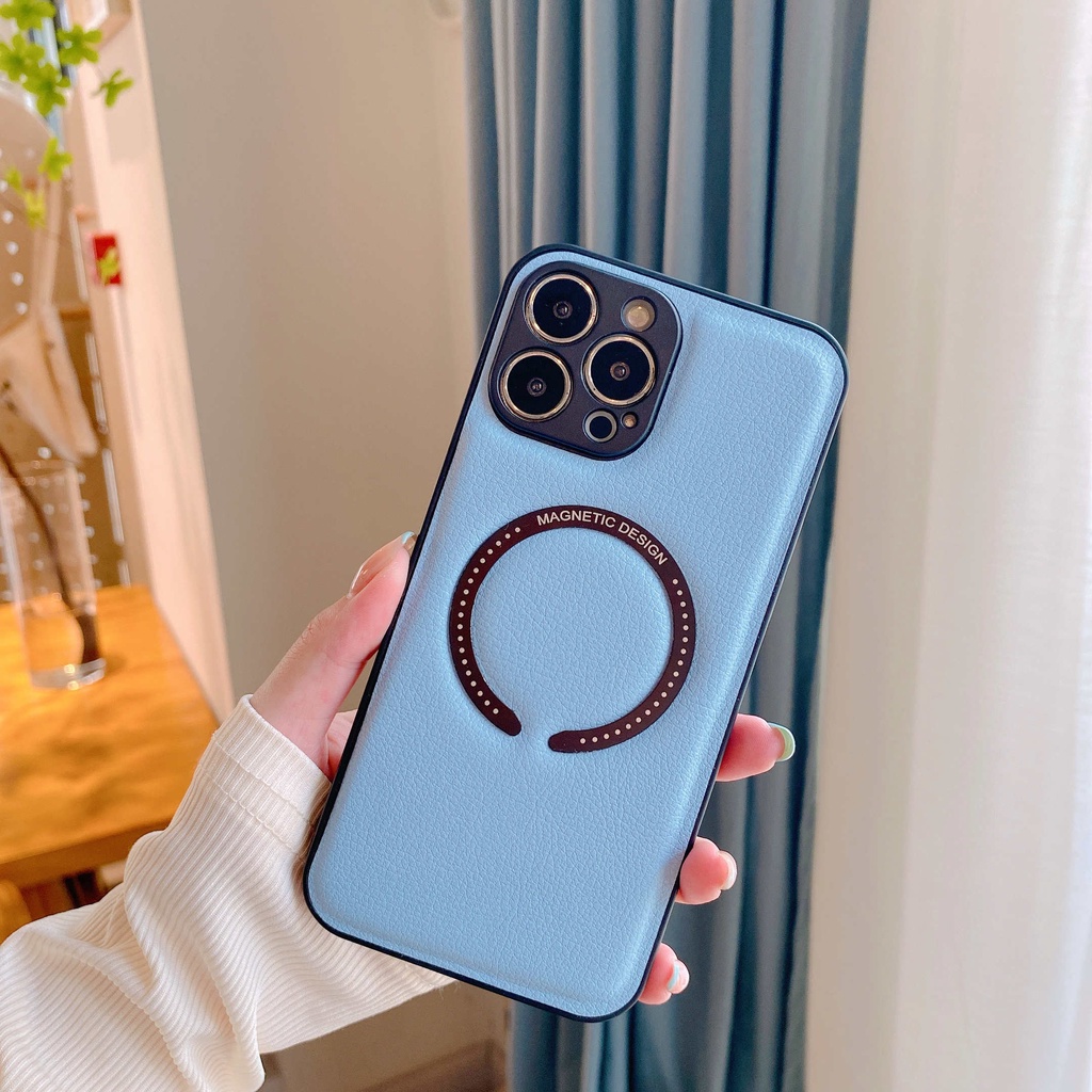 Ốp Điện Thoại Da Từ Tính Cho iPhone 14 13 pro max 12 12pro 12 pro max 7 8 plus xs / x XR xs max 11 11 pro 11 pro max 14 max 13 pro max