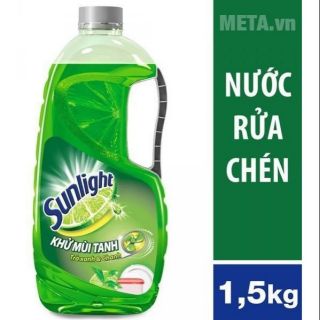 Nước rửa chén Sunlight trà xanh 1.5kg