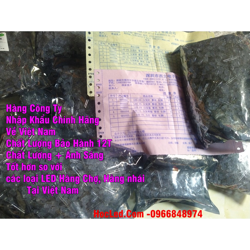 Gói 20 LED ĐỤC Đủ Màu Chuyên Làm Hào Quang, LED Trái Tim Hàng Loại 1 Chất Lượng