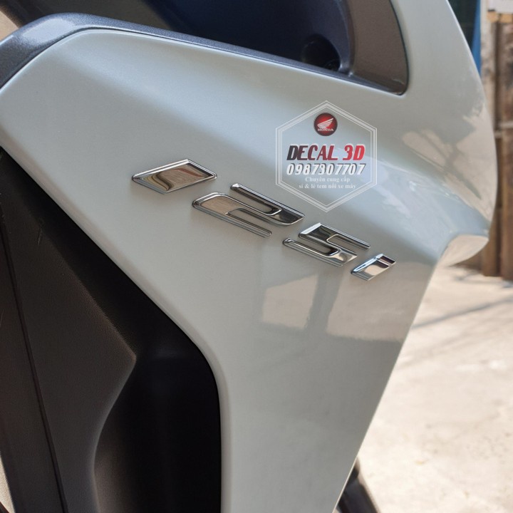 TEM SỐ 125I CHỮ NỔI HÀNG CAO CẤP SIÊU ĐẸP NHIỀU MÀU DÁN NHIỀU DÒNG XE