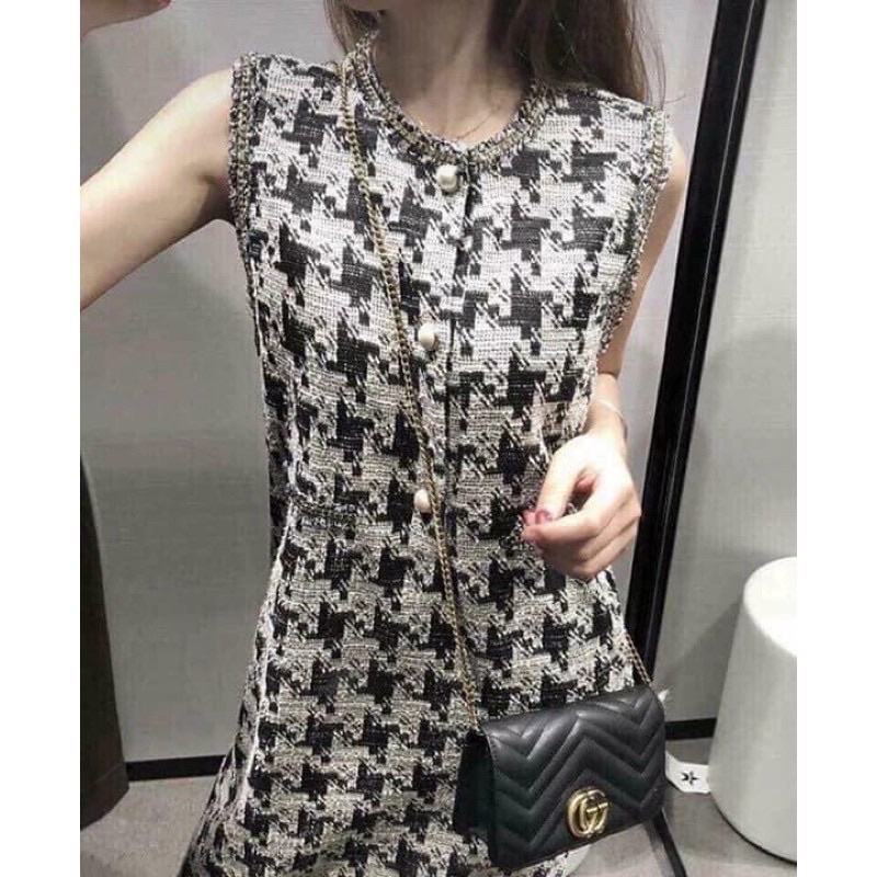 Váy zara size xs xs nhỏ nhất,authentic, hoạ tiết siêu sang