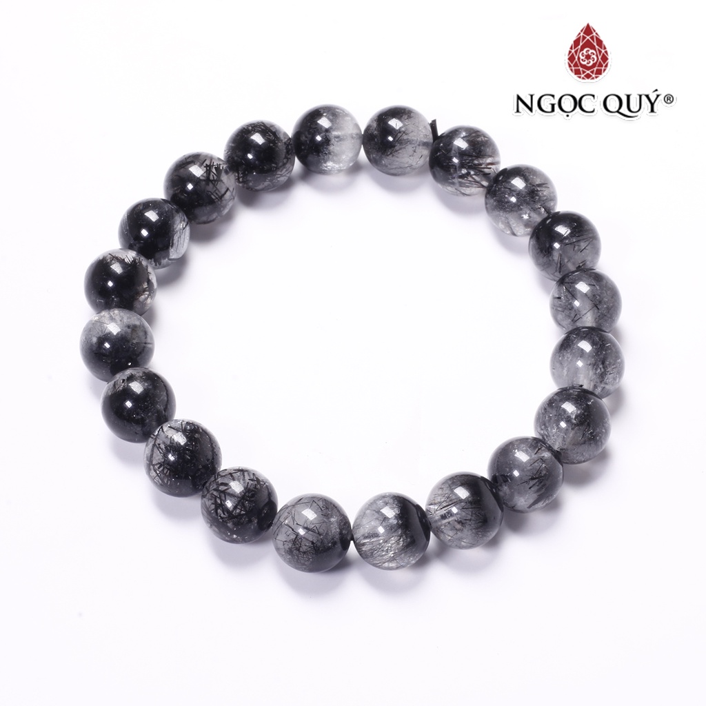 Vòng tay đá TA ưu linh tóc đen - Ngọc Quý
