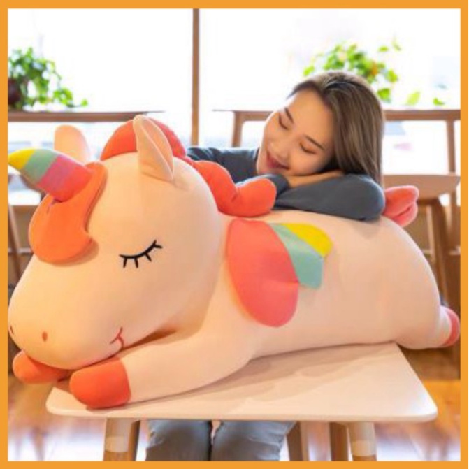 Gấu bông ngựa pony ôm ngủ TINA kì lân 1 sừng unicorn thú nhồi bông dễ thương cho bé