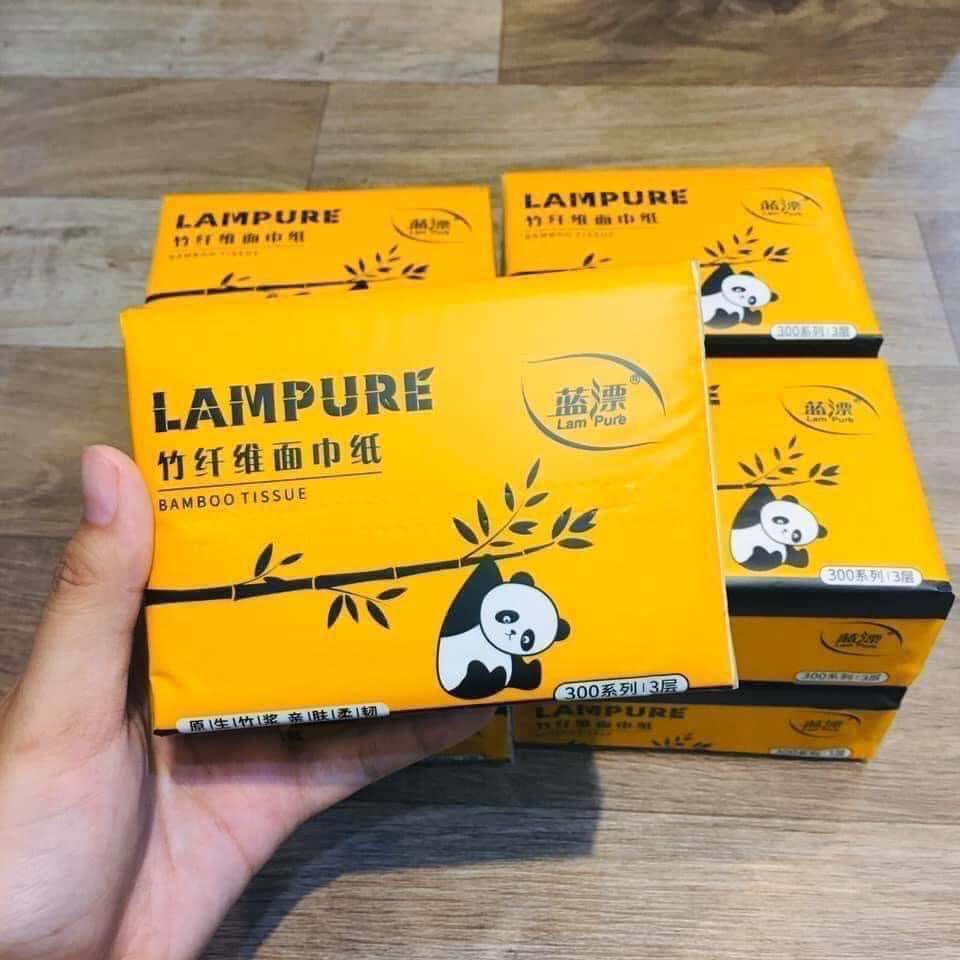 GIẤY RÚT LAMPURE THÙNG 30 GÓI CHẤT LIỆU CAO CẤP DAI MỊN