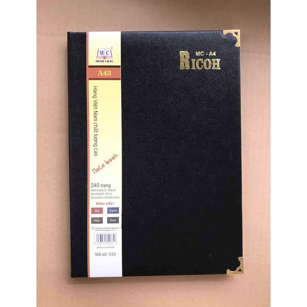 Sổ Bìa Da Minh Châu A4 033