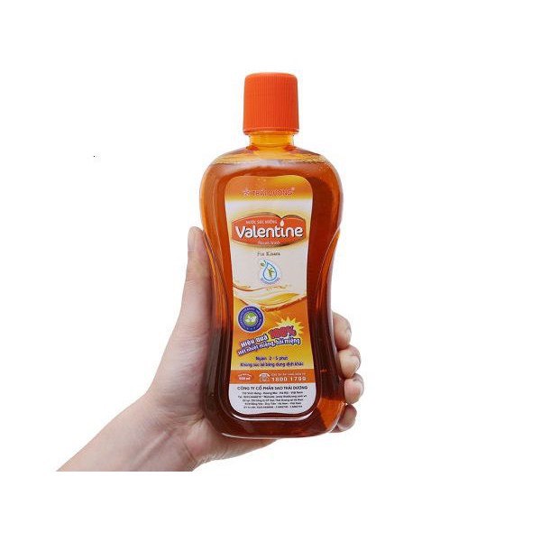 Nước súc miệng ☔️ valentine ☔️ ( hiệu quả 100% hết nhiệt miệng, hôi miệng ) chai 500ml