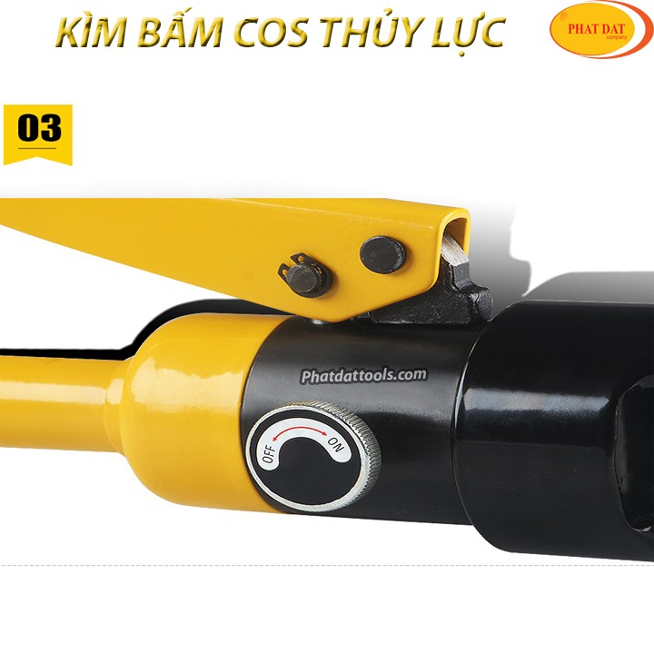 Kìm bấm cốt thủy lực PADA YQK300 bấm cos ép chặt đầu cos từ 16-300mm Bảo Hành 6 Tháng