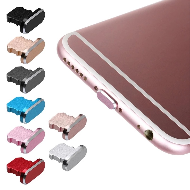 Nút Kim Loại Chống Bụi Cổng Sạc USB Thông Dụng Cho iPhone Series