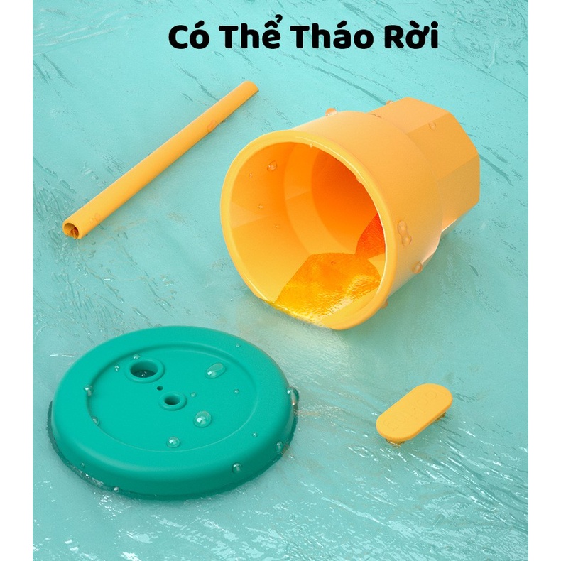 Cốc Tập Uống Nước, Uống Sữa Misuta Cho Bé Có Ống Hút Bằng Silicone