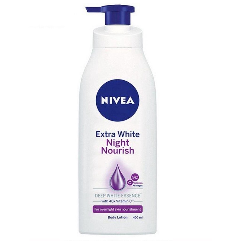 Sữa dưỡng thể trắng da NIVEA EXTRTA WHITE NIGHT NOURISH 400ml (ban đêm , lotion).