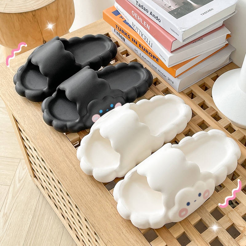 Dép Đi Trong Nhà Đế Dày Hình Đám Mây Xinh Xắn Dành Cho Nữ