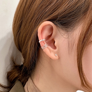 Bông tai kẹp vành hình trái tim cho nữ