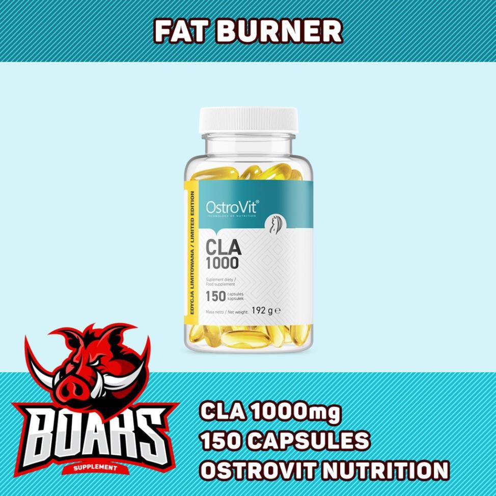 OSTROVIT CLA 1000mg -THỰC PHẨM SỨC KHỎE HỖ TRỢ GIẢM MỠ AN TOÀN (150 VIÊN)