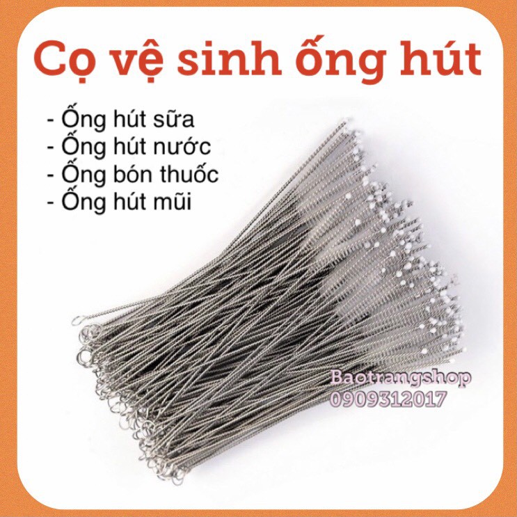 [Siêu rẻ] Cọ ống hút bình sữa, bình uống nước chất liệu thép không gỉ - an toàn cho bé