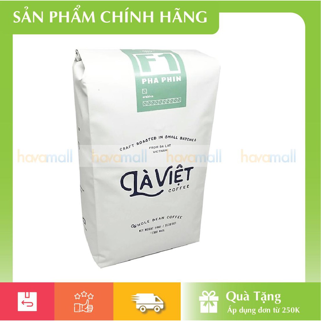 [HÀNG CHÍNH HÃNG] Cà Phê Bột Rang Xay Arabica Chuyên Dụng Pha Phin Là Việt 1000gr