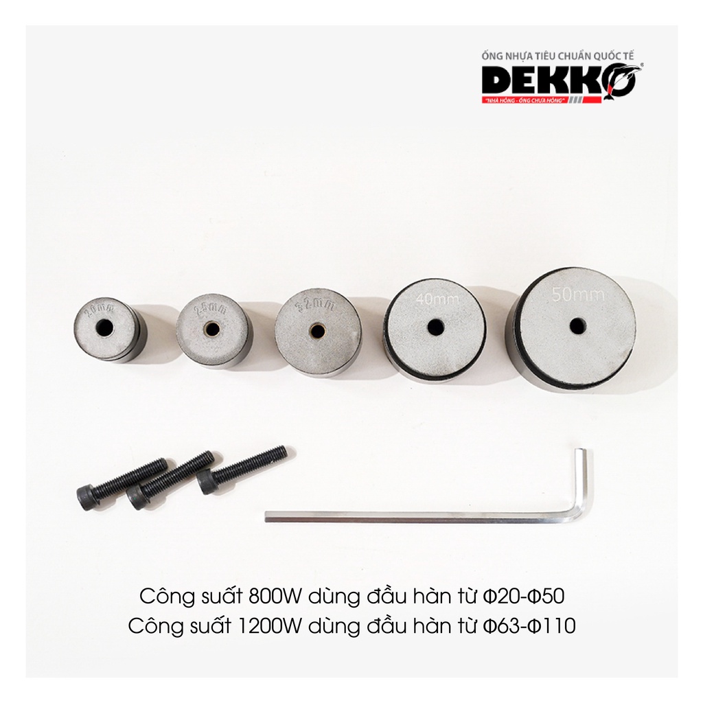 [Mã BMBAU300 giảm 10% đơn 499K] Bộ máy hàn ống nhiệt PPR Dekko Φ20-Φ50 và Φ63-Φ110 chính hãng, bảo hành 1 năm