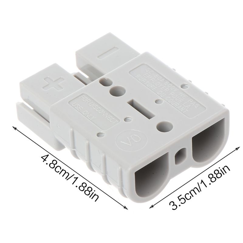Phích Cắm Sạc Pin DC 50A 600V Màu Xám Chuyên Dụng