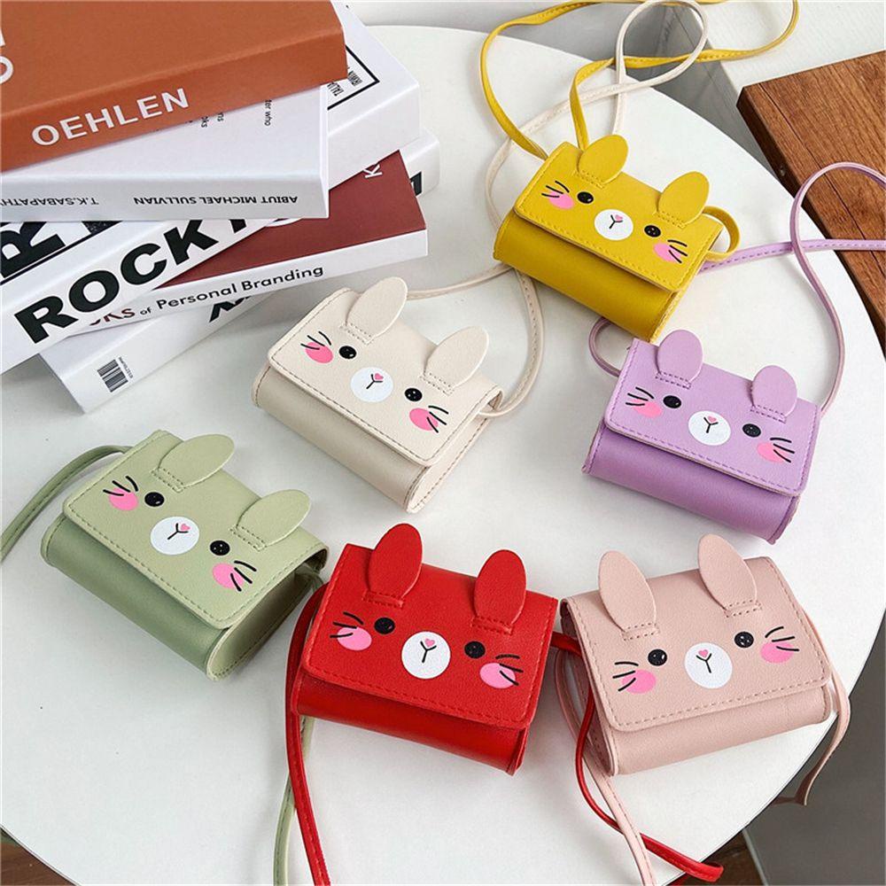 MIHAN1 Casual Shoulder Bag Kids Gift Plush Sling Bag Cute Bunny Baby Girls Boy Little Rabbit Drawstring Bag/Multicolor