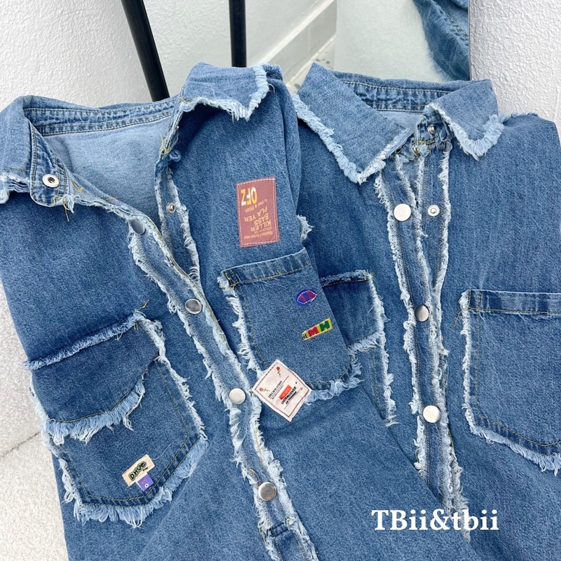 Áo bò rách viền