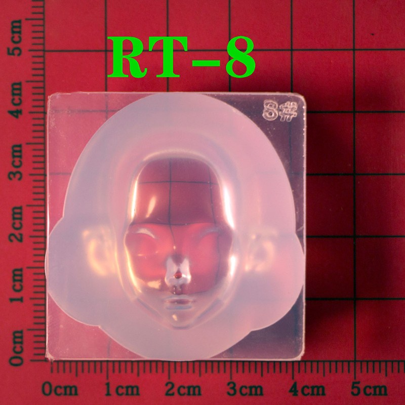 Khuôn silicon đổ nhựa resin epoxy làm gương mặt người 3D dùng để làm búp bê thủ công