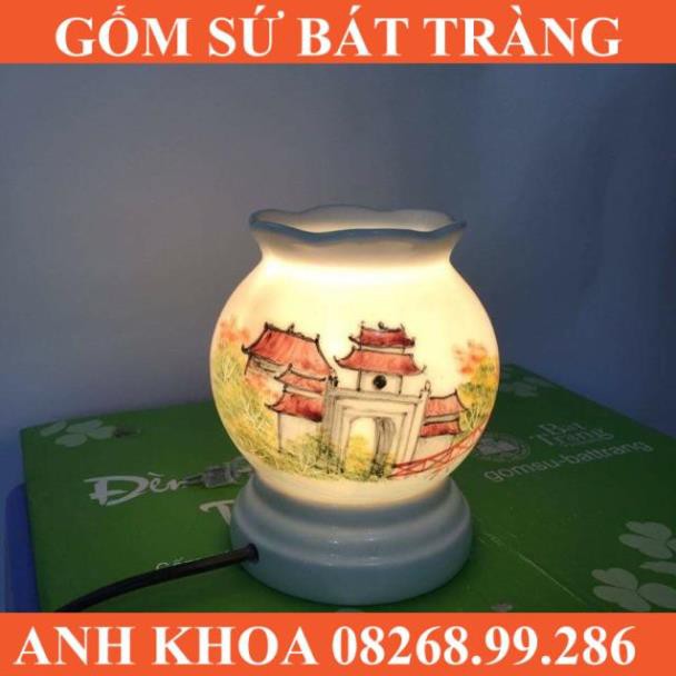 Đèn xông tinh dầu size nhỏ - Gốm sứ Bát Tràng Anh Khoa