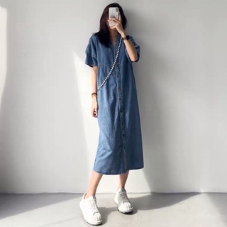 GIẤY RẬP đầm sơ mi dáng suông[không phải đầm may sẵn