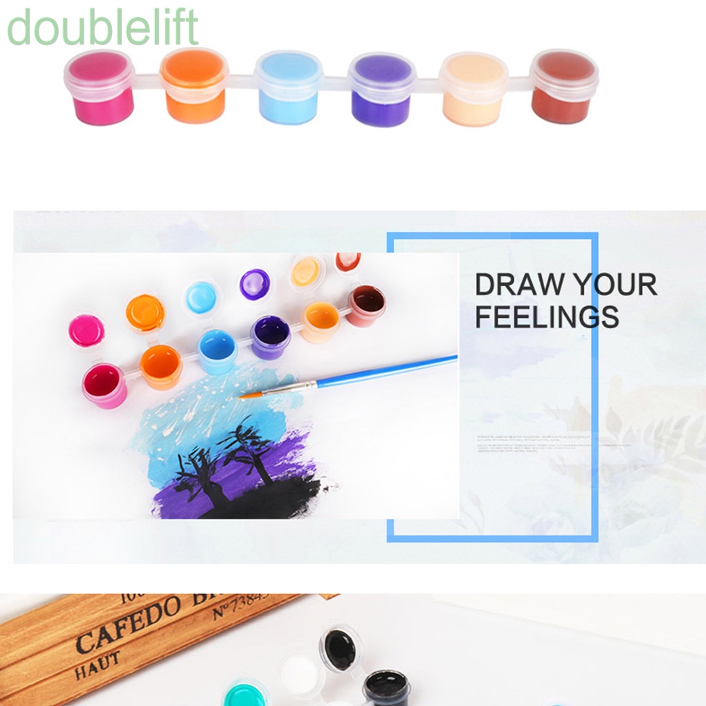 Set 12 cọ vẽ màu nước 12 màu cho bé