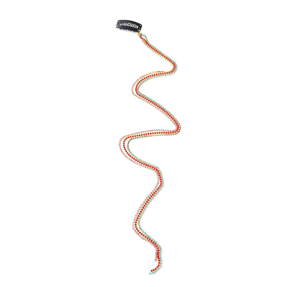 Kẹp Tóc Dây Dài Đính Đá Pha Lê Lấp Lánh Phong Cách Hàn Quốc Dành Cho Nữ