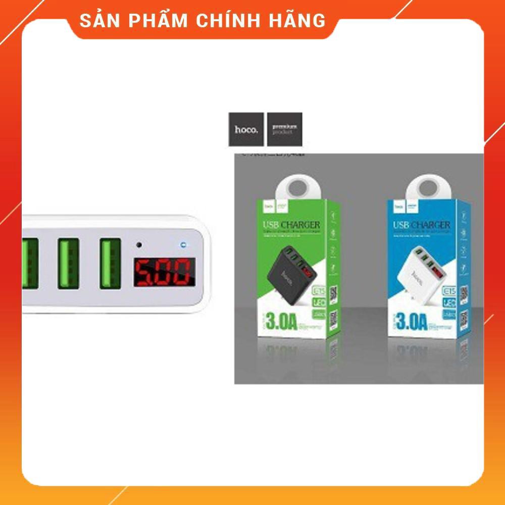 [CHÍNH HÃNG] HOCO - Cóc Sạc 3 cổng USB C15 - bảo hành 1 đổi 1