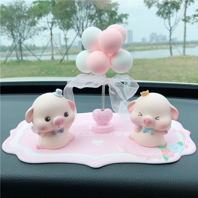 Phụ Kiện Trang Trí Ô Tô Bàn Làm Việc Bàn Học Phòng Khách Mô Hình 4 Chú Lợn Con Đáng Yêu - Phụ Kiện Xe Hơi Luxcar Giá Rẻ