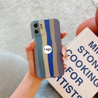 Ốp điện thoại silicon màu cầu vồng chống rơi cho IPHONE 11 12 13 PRO MAX MINI 6 7 8 PLUS X XS MAX XR