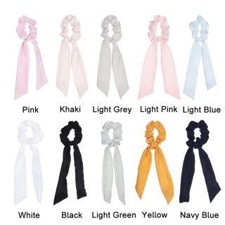 cột tóc scrunchies có dây nơ dài