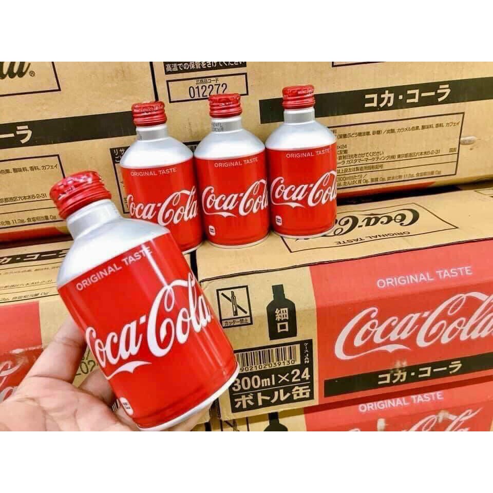 Thùng 24 chai Coca Nắp Vặn Nhật Bản 330ml