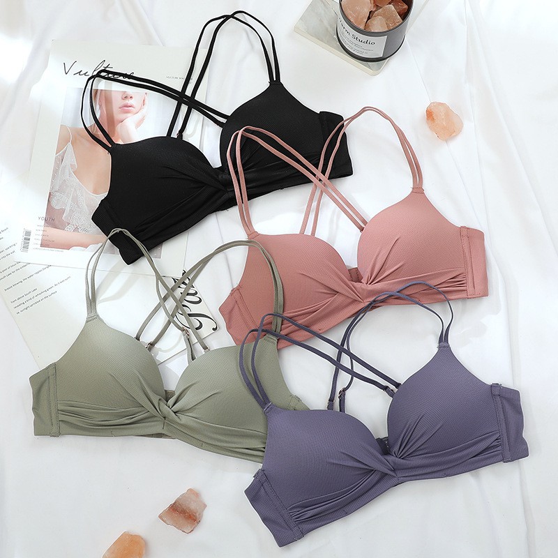 Áo ngực AOWEINISI hai dây nâng ngực trẻ trung thời trang dành cho nữ