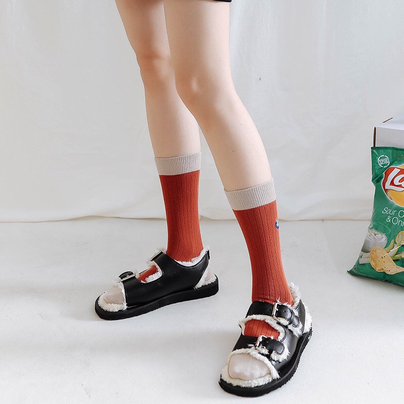 Vớ/ Tất Cổ Cao Địa Cầu Nam/ Nữ ERASHOP 075389 - Vải Co Giãn 4 Chiều Freesize, Phù Hợp Mang Giày Sneaker, Boot, Rẻ Đẹp