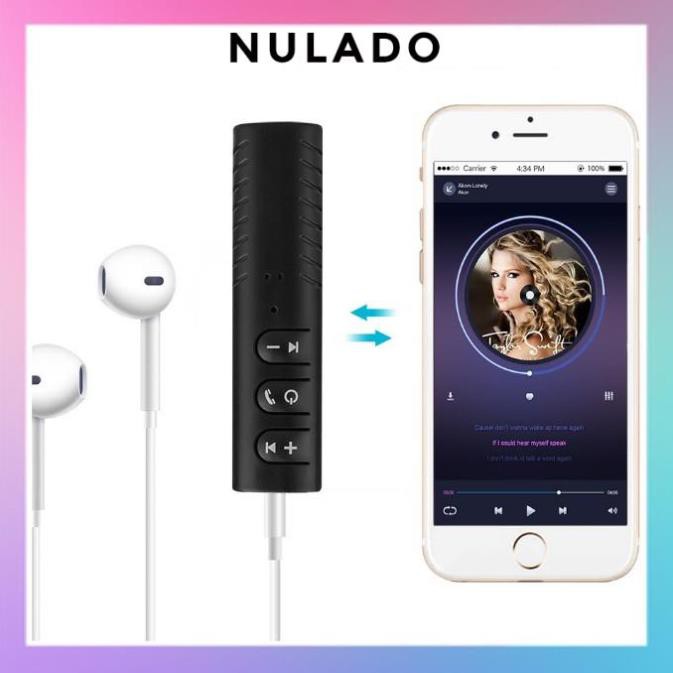 Adapter chuyển đổi tai nghe, loa cắm dây thành Bluetooth không dây NULADO