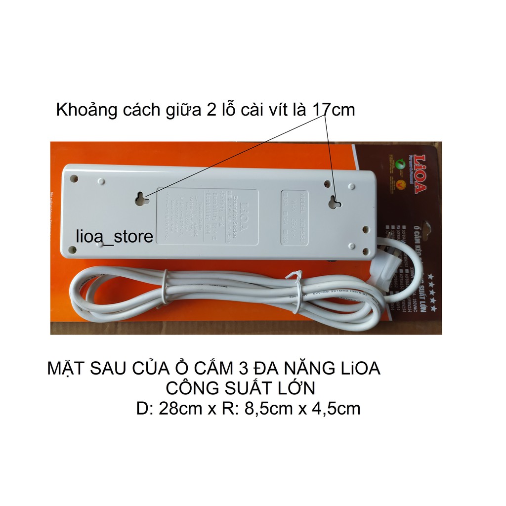 Ổ CẮM LiOA 3 ĐA NĂNG  CÓ ĐỒNG HỒ V .