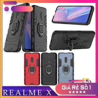 Ốp lưng Realme X, 🔥FREESHIP🔥 Ốp iron man chống sốc kèm nhẫn iring chống xem video cho Realme X