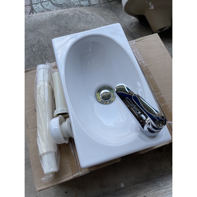 Chậu rửa mặt mini,lavabo nhỏ,dùng cho nơi chật hẹp, y tế có bát bắt lavabo