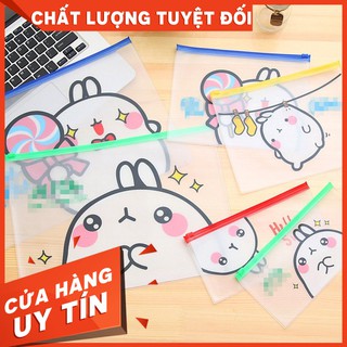 [SỈ]Túi khóa zip thỏ trắng chibi nhiều size S29.21-T62019