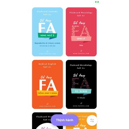 Combo full sổ tay FA bản online// Combo full flashcard FA