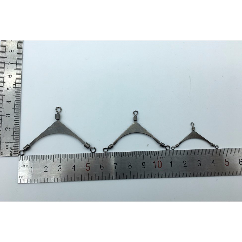 Set 10 Phụ Kiện Câu Cá 3 Đầu Bằng Thép Không Gỉ