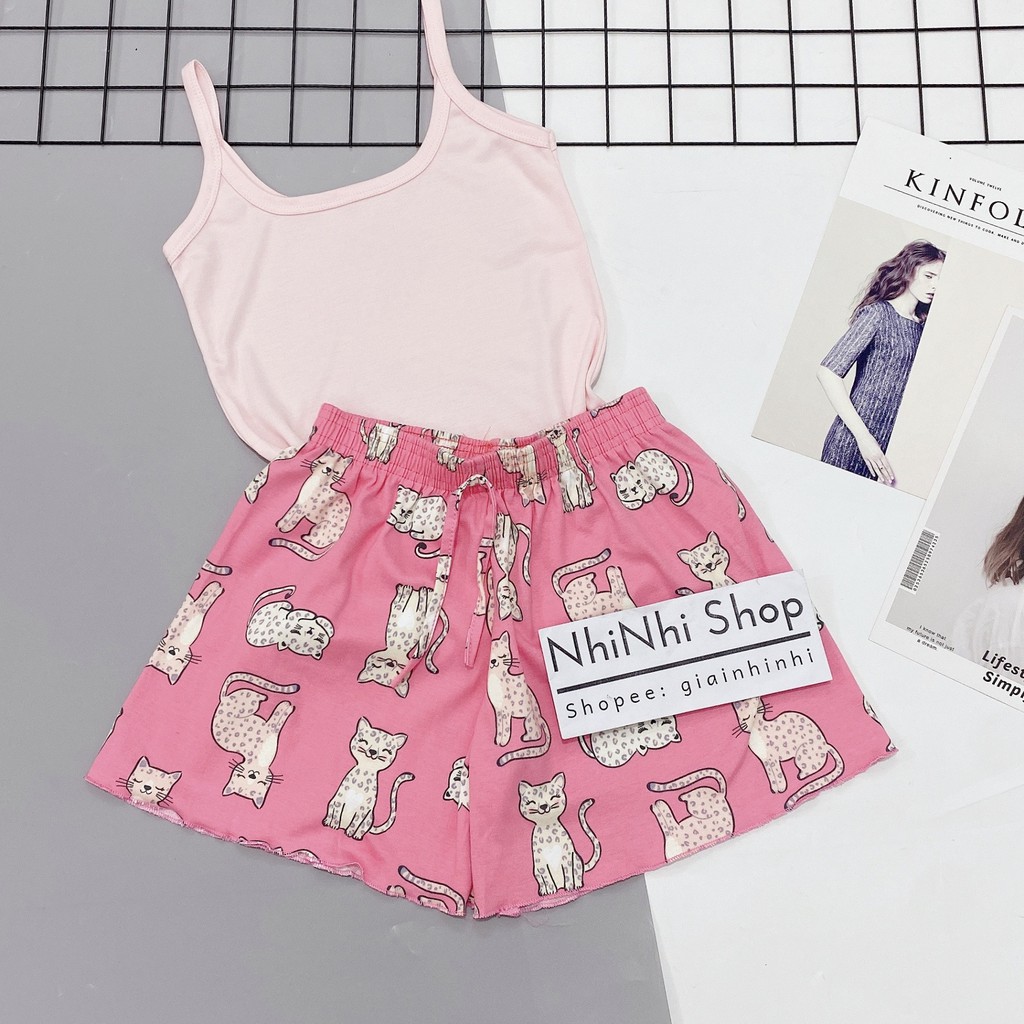 Sét đồ ngủ hai dây họa tiết sexxy co giãn, Bộ ngủ 2 dây mát lạnh BN0082 - NhiNhi Shop | BigBuy360 - bigbuy360.vn