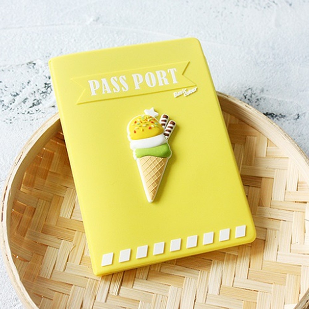 Bìa đựng hộ chiếu họa tiết hình cây kem dễ thương | BigBuy360 - bigbuy360.vn